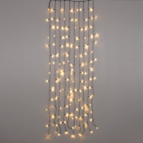 Светодиодный занавес Eurosvet 200-003 теплый белый 0,45*1,5м IP20