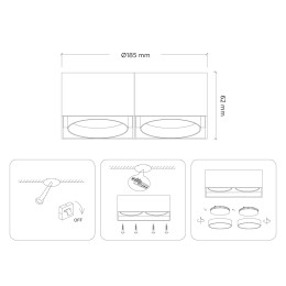 Накладной светильник Ambrella Light GX Standard tech TN70875