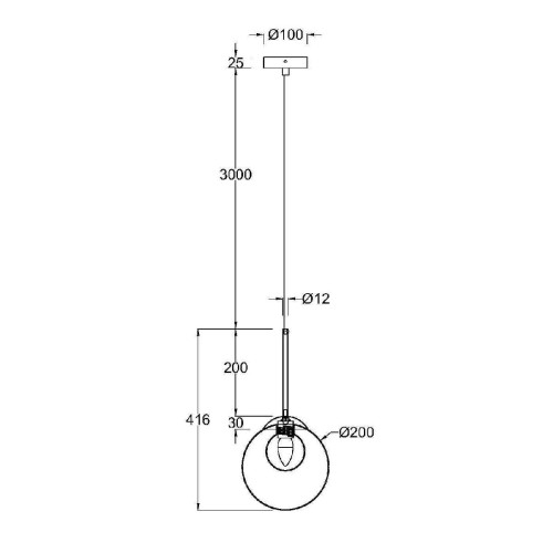 Подвесной светильник Maytoni Basic form MOD521PL-01G3