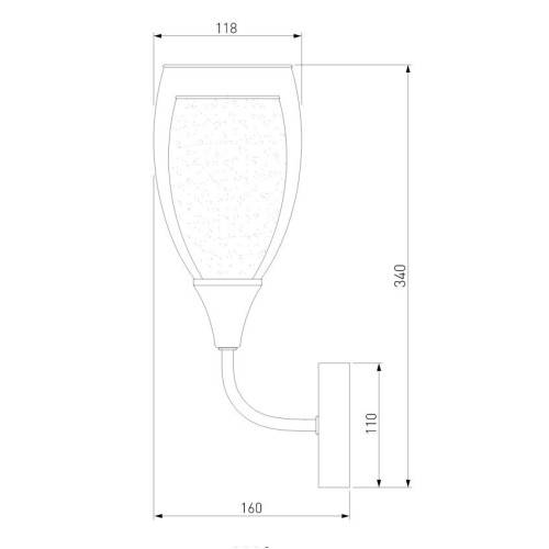 Бра Eurosvet Cosmic 50285/1 золото