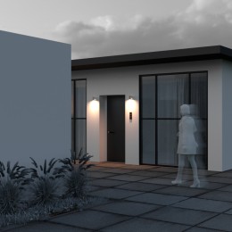 Уличный настенный светильник Maytoni Shim O303WL-L5W3K