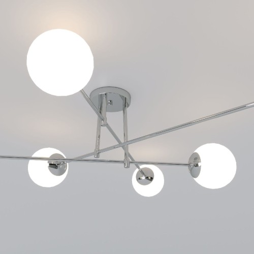 Потолочная люстра Eurosvet Netz 30181/6 хром Smart a062216