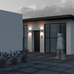 Уличный настенный светильник Maytoni Shim O303WL-L24W3K