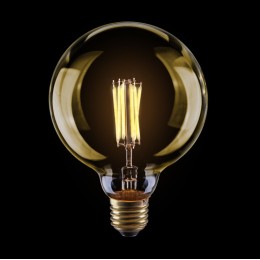 Лампа светодиодная филаментная диммируемая Voltega E27 8W 2800К шар золотой VG10-G125Gwarm8W 6838