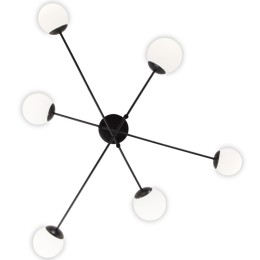 Потолочная люстра Eurosvet Netz 30181/6 черный Smart a062214