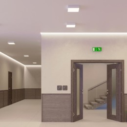 Потолочный светильник Arlight IM-QUADRO-EMERGENCY-3H-S175x175-19W Day4000 (BK, 120 deg, 230V) 040927