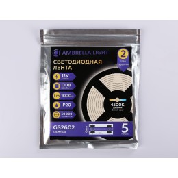 Светодиодная лента Ambrella Light LED Strip 12В COB 10Вт/м 4500K 5м IP20 GS2602