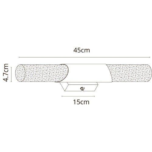 Подсветка для зеркал Arte Lamp Aqua-Bastone A2470AP-2PB