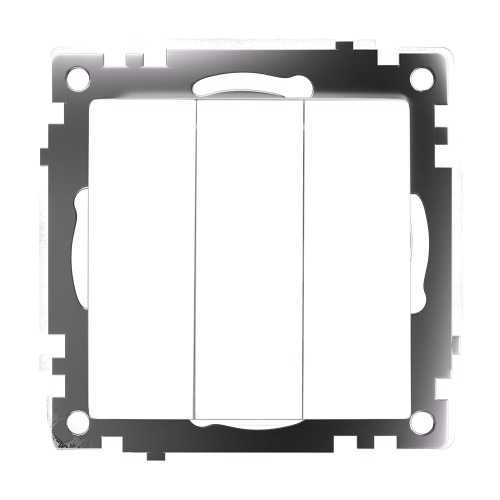 Выключатель трехклавишный Stekker GLS10-7108-01 Катрин 49171