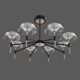 Люстра на штанге DeLight Collection MD21001018-8A black/gold