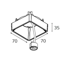 Накладной светильник Italline FASHION FX1 white + FASHION FXR gold