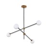Люстра на штанге Delight Collection Bistro Globe 9389P/4 black/gold