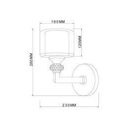 Бра Vele Luce Lotus VL1053W01