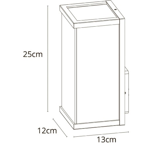 Уличный настенный светильник Arte Lamp Pot A1631AL-1BK