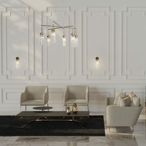 Подвесная люстра Eurosvet Gilian 60163/6 латунь Smart a065757