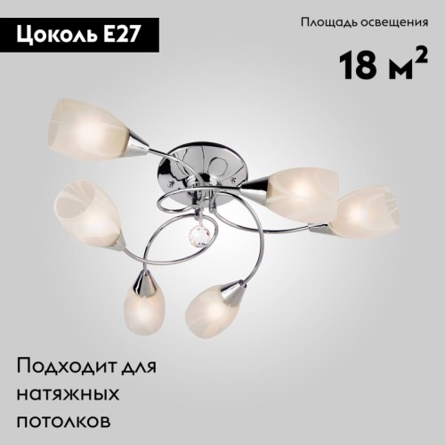 Потолочная люстра Eurosvet 2275/6 хром