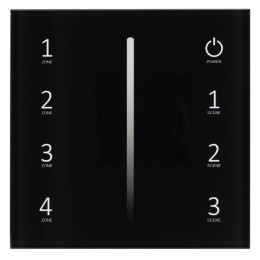 Панель Arlight Smart-P34-Dim-IN Black (230V, 0-10V, Sens, 2.4G) 028112