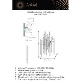Настенный светильник Aployt Paulina APL.848.11.03