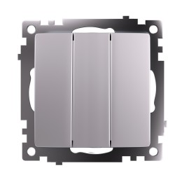 Выключатель трехклавишный Stekker GLS10-7108-03 Катрин 49173