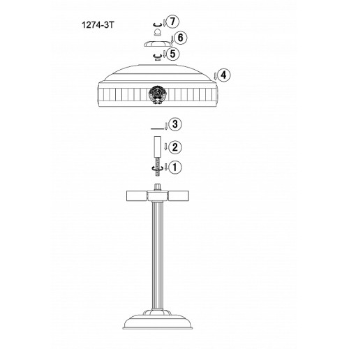 Настольная лампа Favourite Cremlin 1274-3T