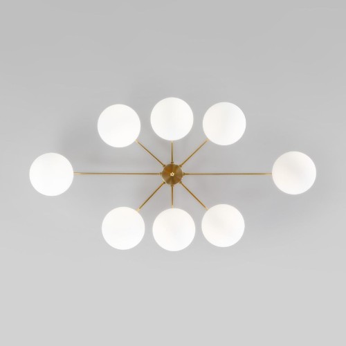Потолочная люстра Eurosvet Opaline 70220/8 латунь Smart a065768