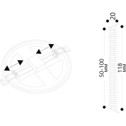 Встраиваемый светильник ARTE Lamp A7972PL-1WH