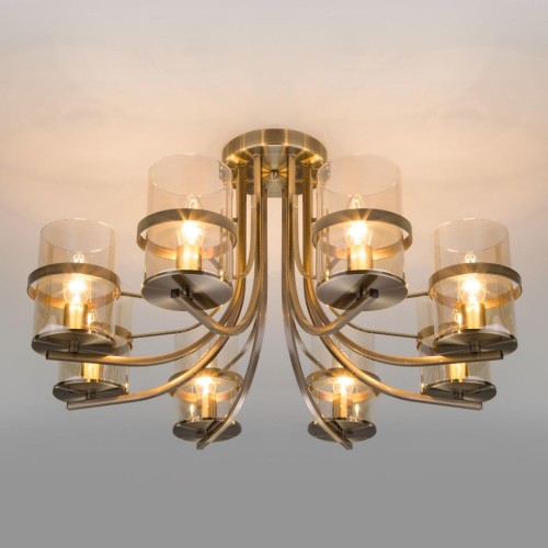 Потолочная люстра Eurosvet Coppa 60085/8 античная бронза