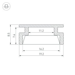 Алюминиевый профиль Arlight HR-3000 ANOD 044794