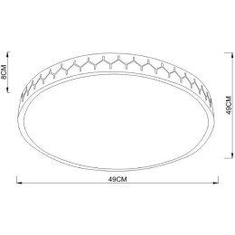 Потолочный светодиодный светильник Arte Lamp Simone A2682PL-72WH