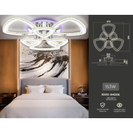 Потолочная люстра Ambrella Light Acrylica FA8861