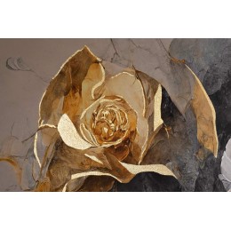 Холст Золотая роза Garda Decor 89VOR-GOLDEN ROSE