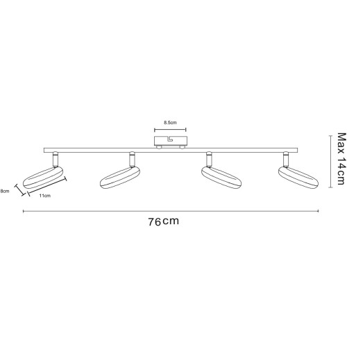 Светодиодный спот Arte Lamp 13 A8972PL-4CC