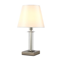 Настольная лампа Crystal Lux Nicolas NICOLAS LG1 NICKEL/WHITE