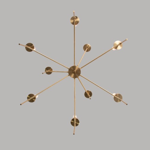 Люстра на штанге Eurosvet Anders 60142/9 латунь Smart a061931