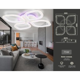 Потолочная люстра Ambrella Light Acrylica Original FA4501