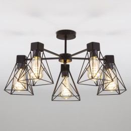 Потолочная люстра Eurosvet Trappola 70107/5 черный