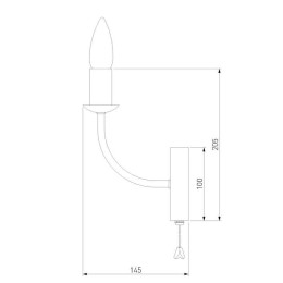 Бра Eurosvet Santi 60139/1 хром