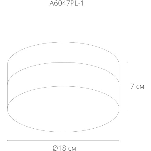 Потолочный светильник Arte Lamp Aqua-Tablet A6047PL-1BK