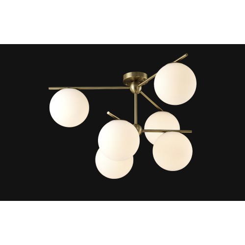 Потолочная люстра Crystal Lux FELIZ SP-PL6 BRONZE/WHITE