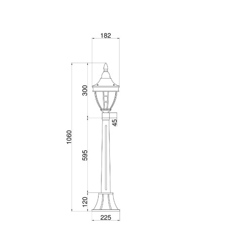 Ландшафтный светильник Maytoni Rivoli O026FL-01B