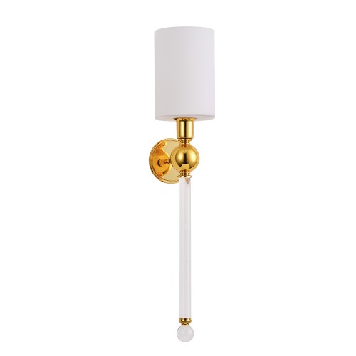 Бра Crystal Lux MIRABELLA AP1 GOLD/WHITE