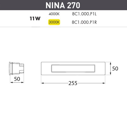 Уличный светодиодный светильник Fumagalli Nina 8C1.000.000.WYP1L