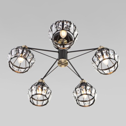 Потолочная люстра Eurosvet Lord 70075/5 черный