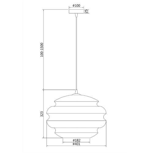 Подвесной светильник Maytoni Ruche P078PL-01BL