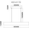 Подвесной светильник Wertmark Edda WE514.01.703