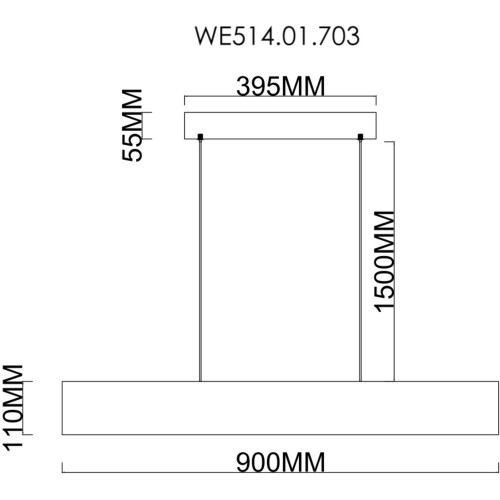Подвесной светильник Wertmark Edda WE514.01.703