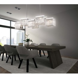 Люстра на штанге Delight Collection Broadway EP68031L-10 chrome