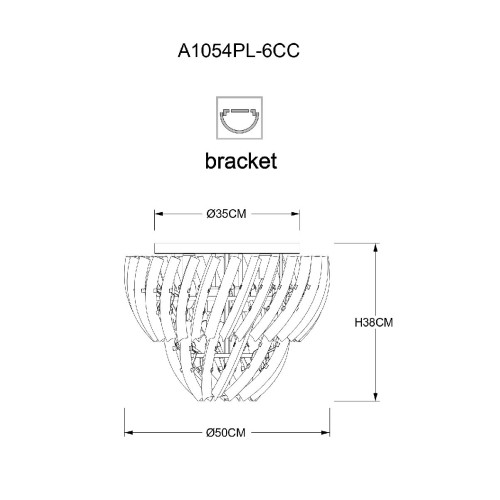 Потолочная люстра Arte Lamp Ella A1054PL-6CC
