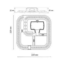 Светодиодный модуль Novotech Klark LED 48W 3000/4200/6300K 357767