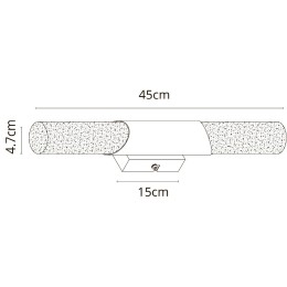 Подсветка для зеркал Arte Lamp Aqua-Bastone A2470AP-2BK